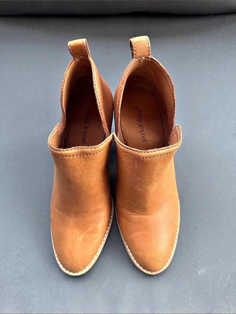 Jeffrey Campbell Orwell Brown Ankle Booties